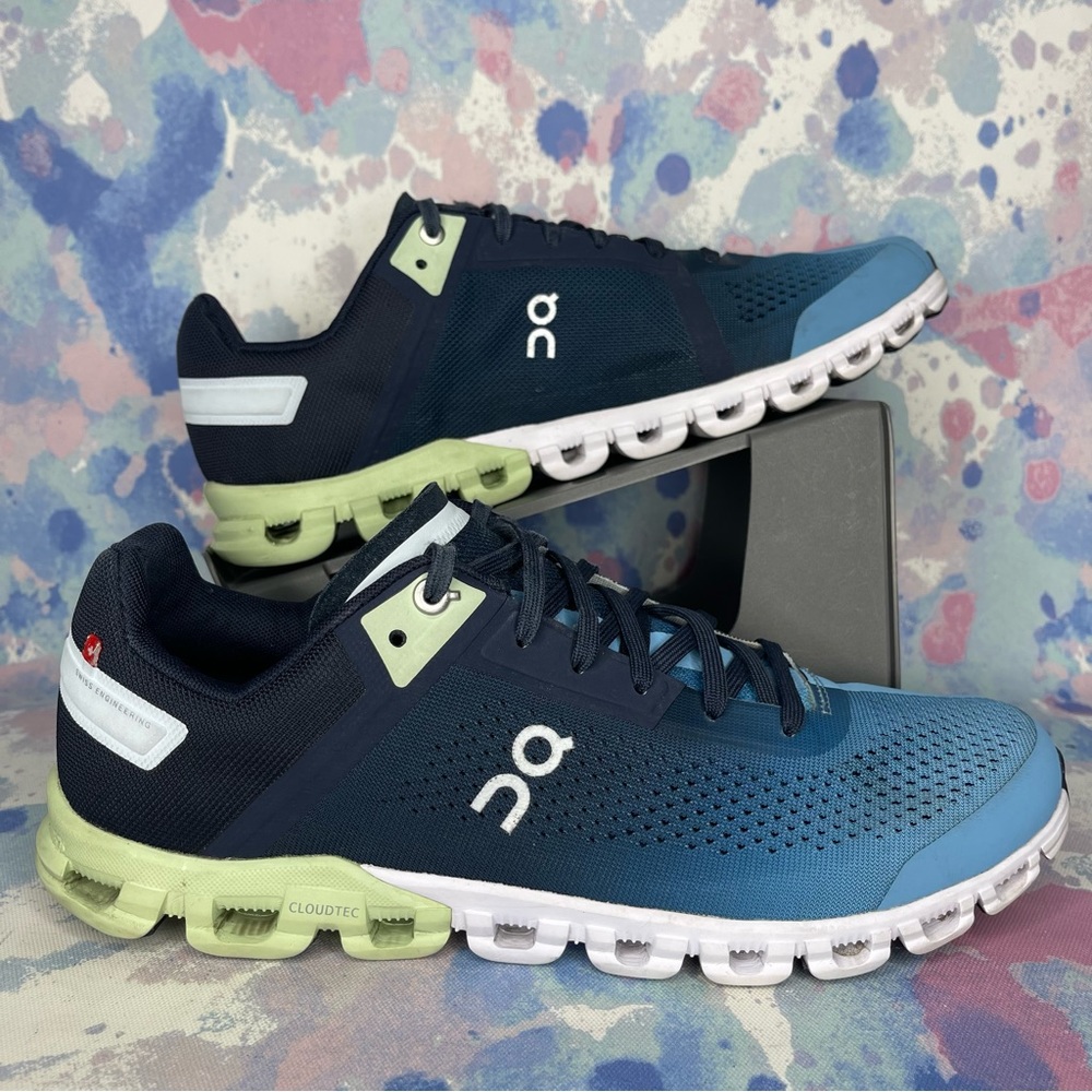 On Cloudflow Running Shoes Ink/Meadow Men’s Size 9